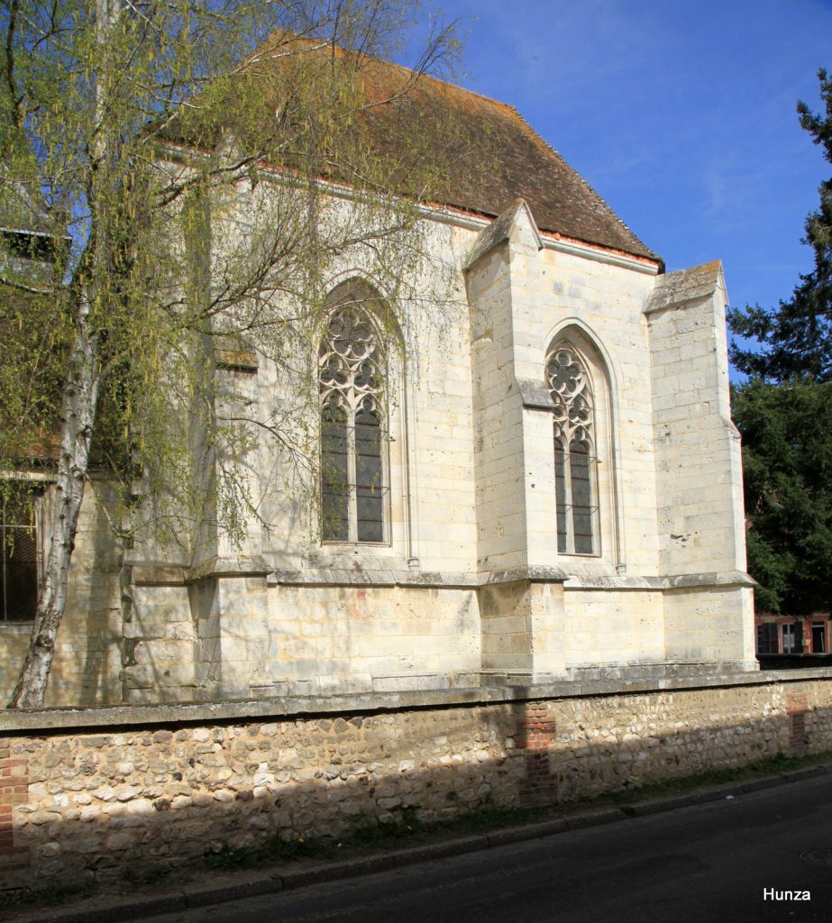 Chevet de l'église Saint-Germain de Louviers, un monument historique de l’Eure