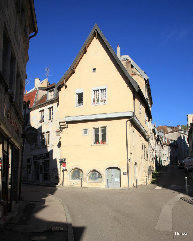 Maison à pignon dans le quartier Battant à Besançon