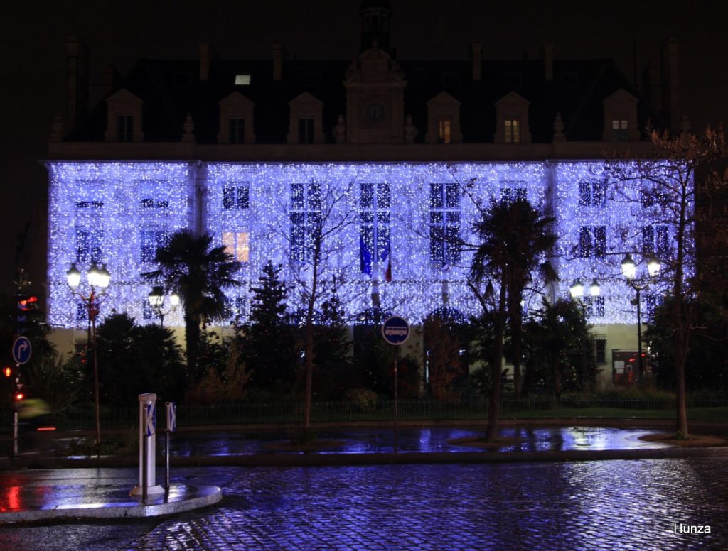 Illuminations de Noël Paris, mairie du 13ème arrondissement