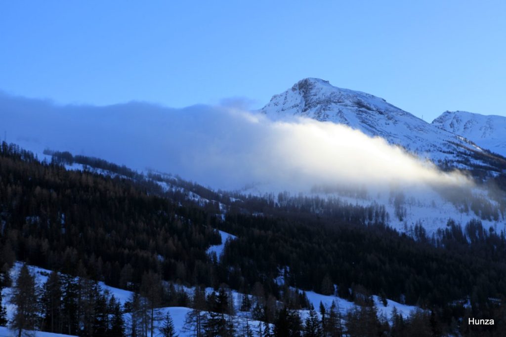 Nuage orographique au dessus du col du Mont-Cenis
