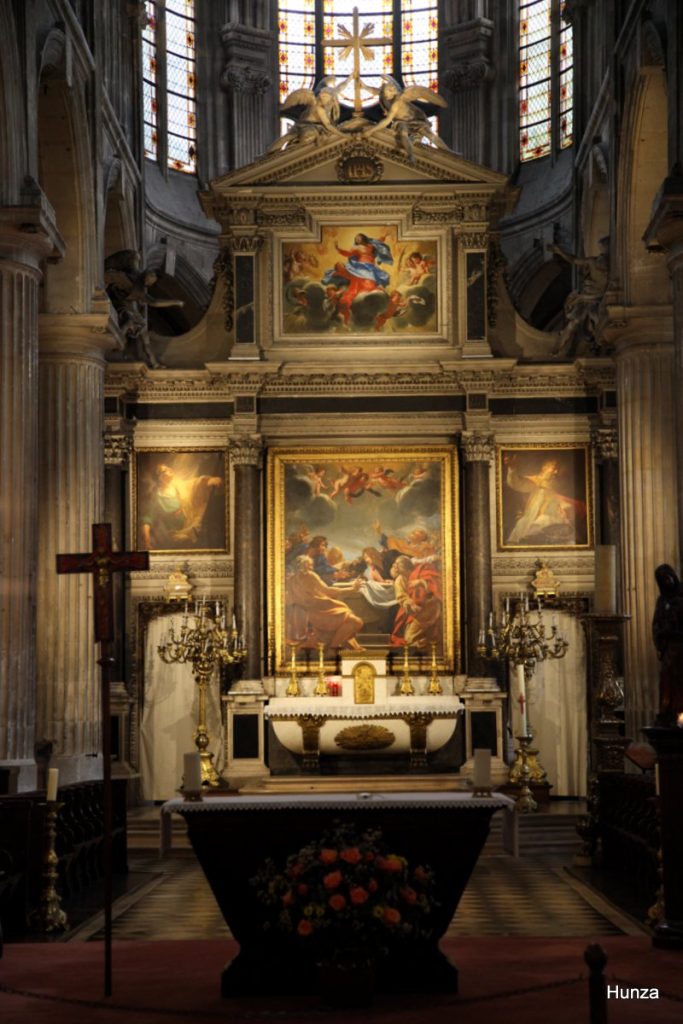 Retable de l’Assomption peint par Simon Vouet à Saint-Nicolas-des-Champs dans le 3e arrondissement de Paris