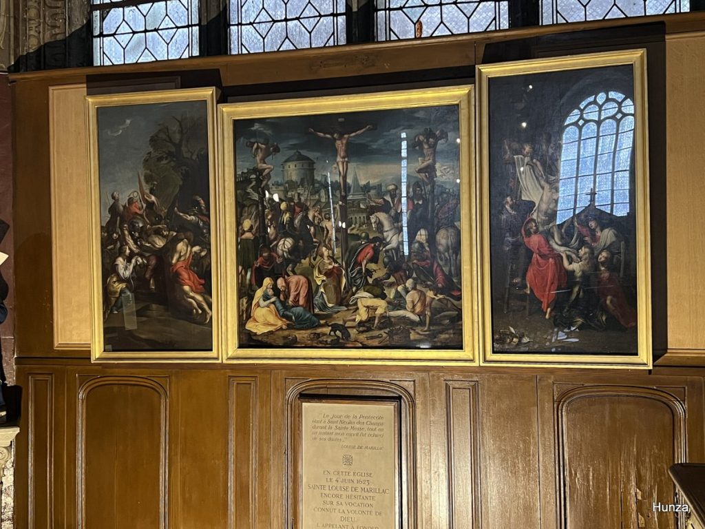 Triptyque dans l'église Saint-Nicolas-des Champs