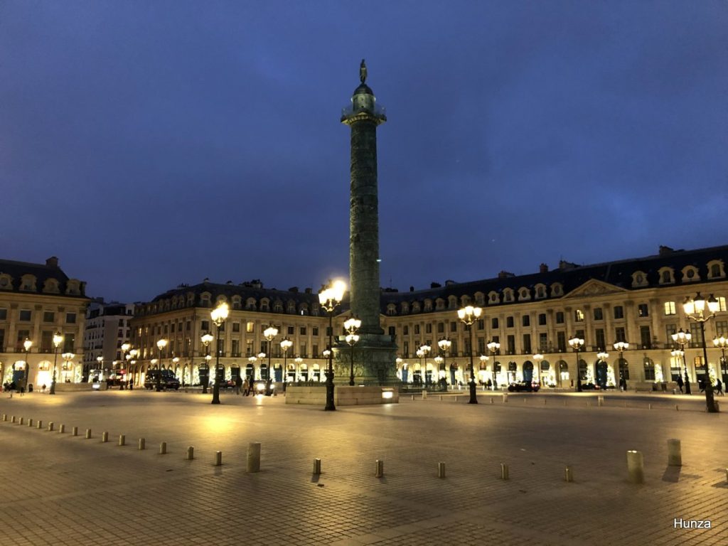Place Vendôme et colonne Vendôme, Paris