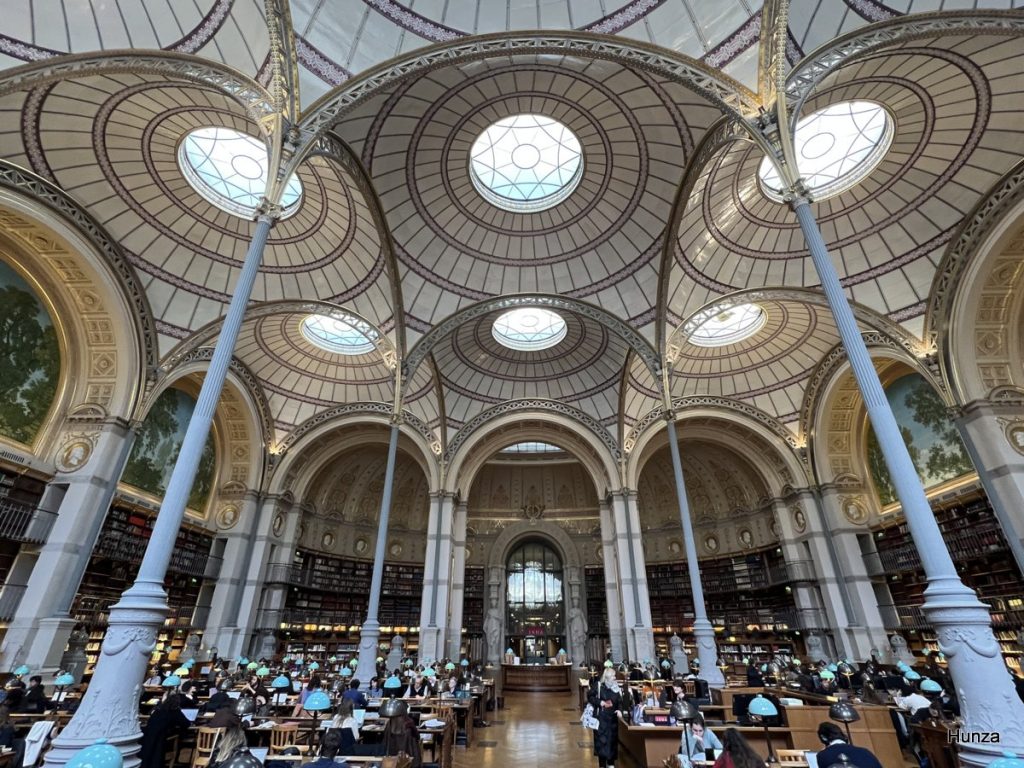 Salle Labrouste de la Bibliothèque nationale de France site Richelieu à Paris