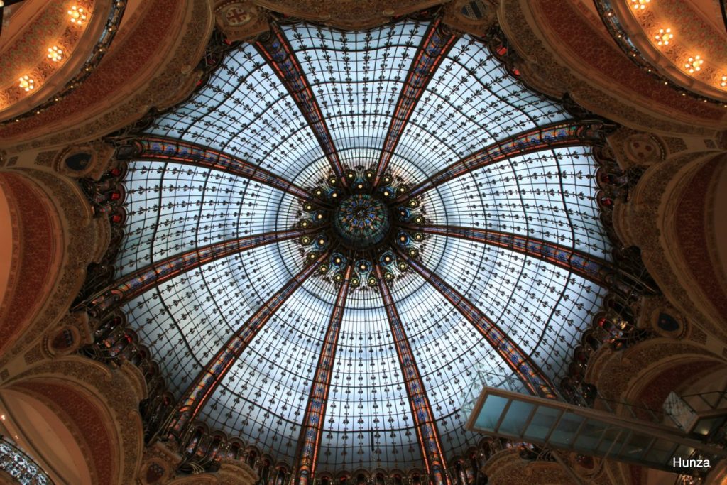 Coupole Art nouveau des Galeries Lafayette Haussmann à Paris