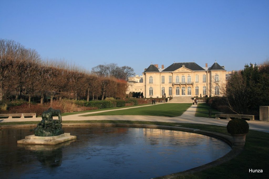 Le musée Rodin à Paris en hiver