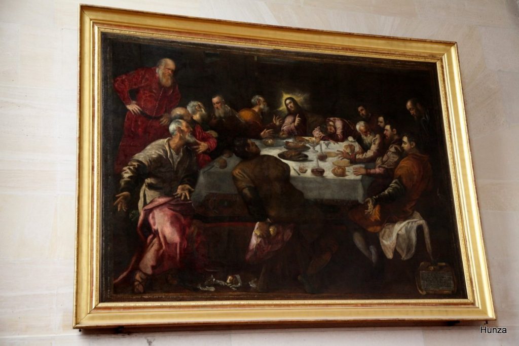 Tableau La Cène du Tintoret dans l’église Saint-François-Xavier à Paris