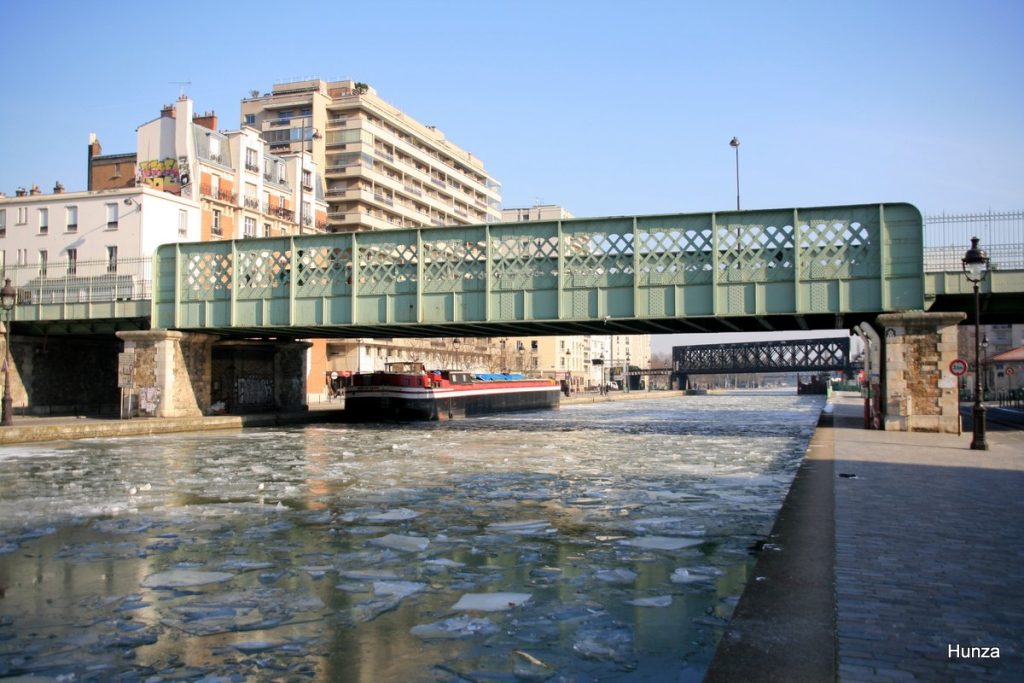 Canal de l’Ourcq à Paris 19e