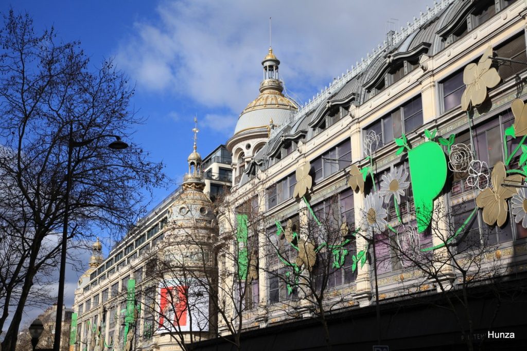 Façades du Printemps Haussmann à Paris 