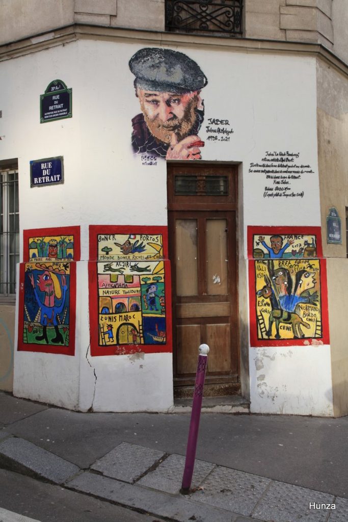 Street art rue du Retrait à Paris 20e