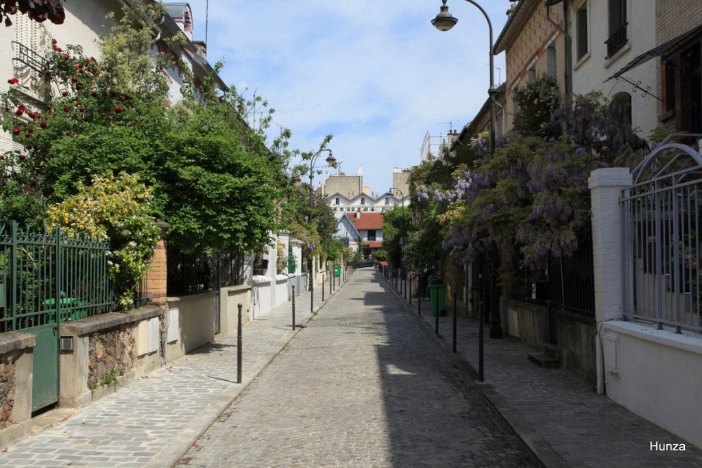 Villa Daviel rue pavée à la Butte aux Cailles