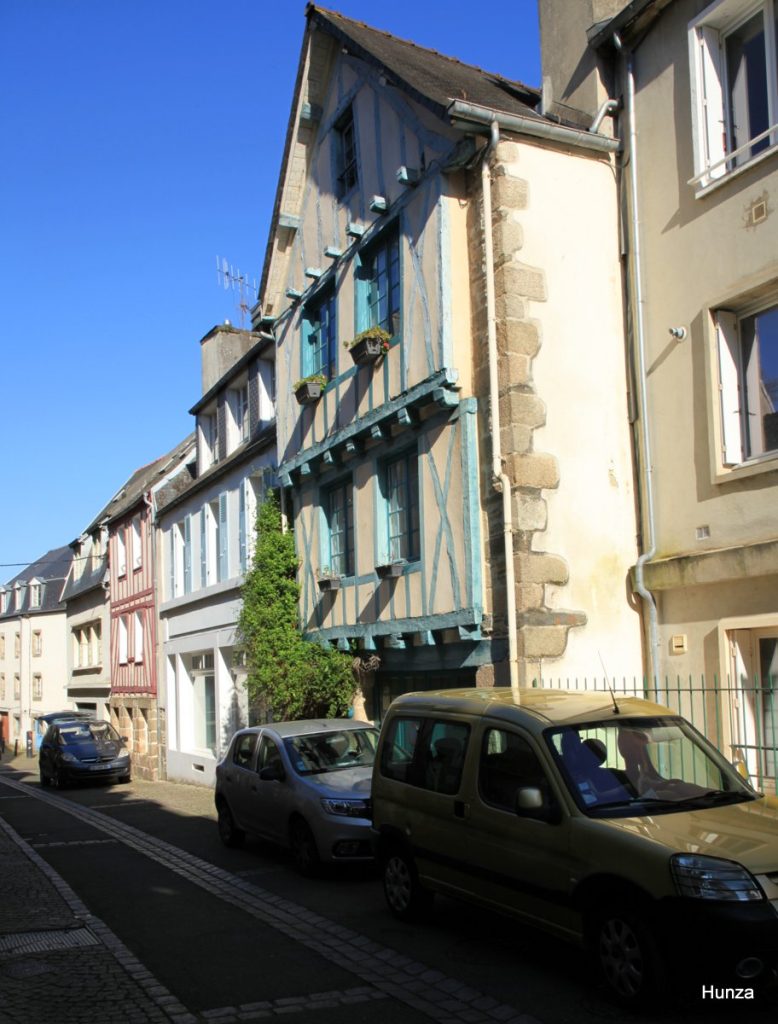 Maison à pans de bois dans la rue Haute à Morlaix