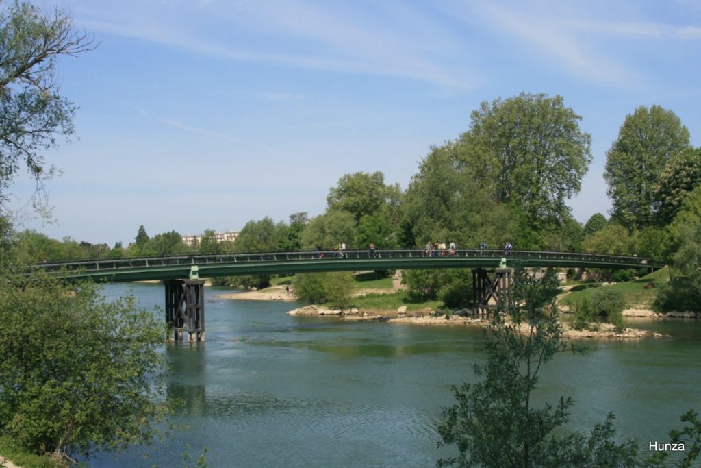 Passerelle du Moulin sur la Marne à Gournay-sur-Marne