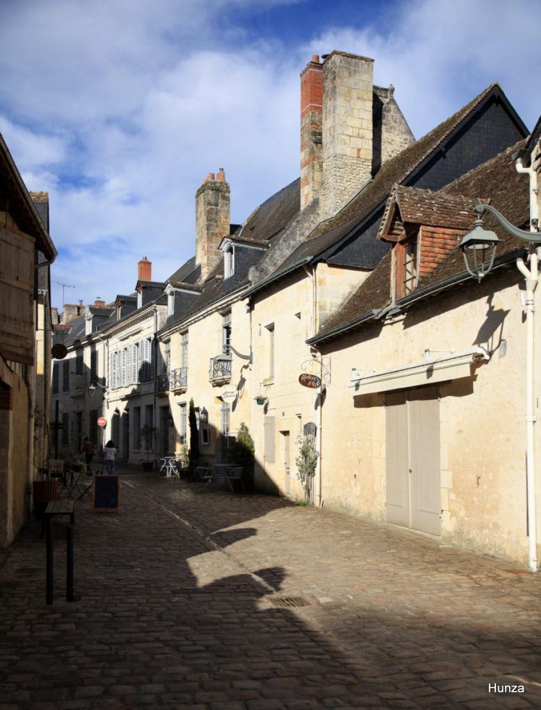 Rue Balzac dans le centre historique d’Azay-le-Rideau