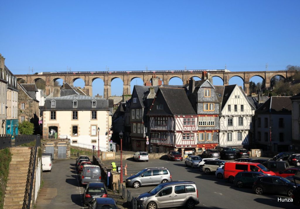 Viaduc de Morlaix vu depuis la place Salvador Allende