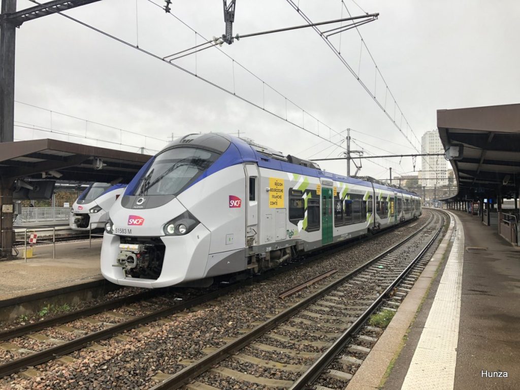 Régiolis TER au départ de Dijon-Ville