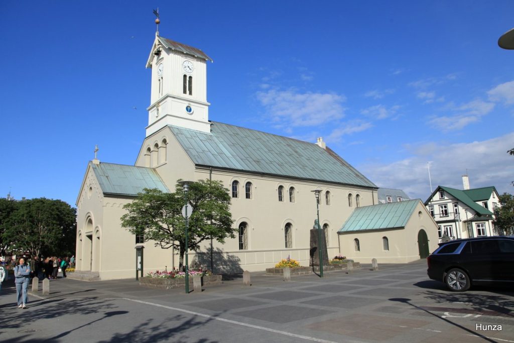 Cathédrale Dómkirkjan à Reykjavik en Islande