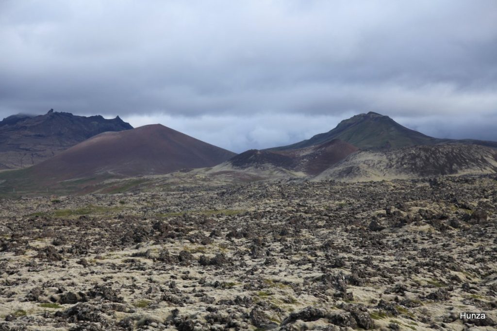 Champ de lave de Berserkjahraun en Islande