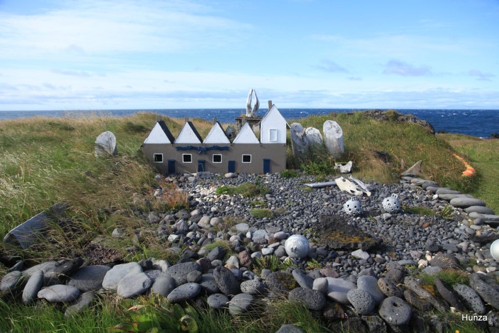 Maisons miniatures à Hellissandur sur la péninsule de Snæfellsnes