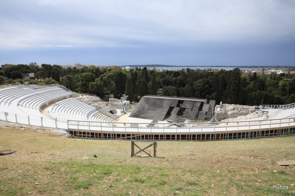 Théâtre grec de Syracuse dans le parc archéologique de Néapolis