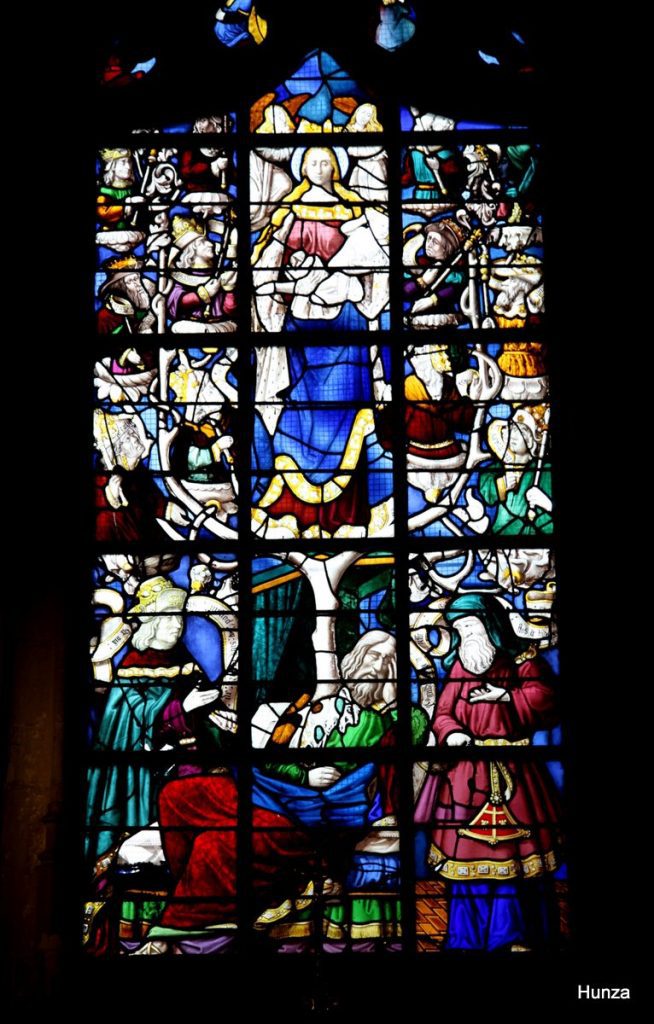 Vitrail de l'Arbre de Jessé dans l'église Sainte-Madeleine de Verneuil-sur-Avre