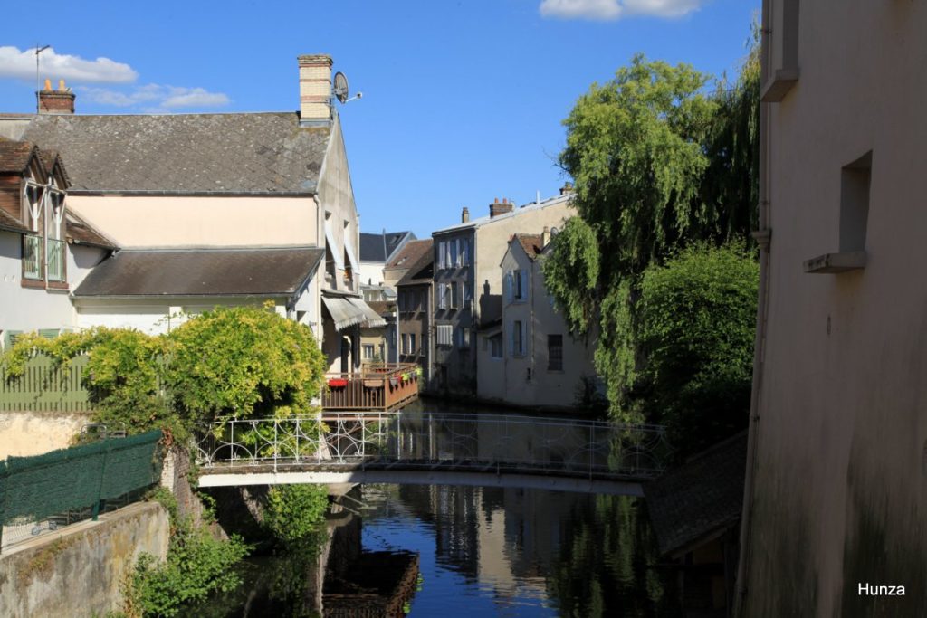 Les bords de la Blaise dans le centre historique de Dreux
