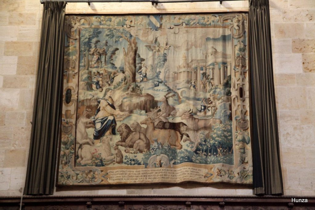 Cathédrale de Langres, tapisserie Renaissance illustrant un épisode de la vie de Saint-Mammès