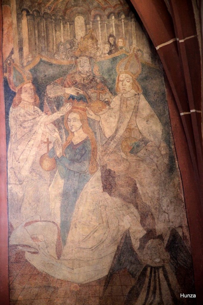 Couronnement de la Vierge par la Trinité, fresque de l'église de Hunawihr