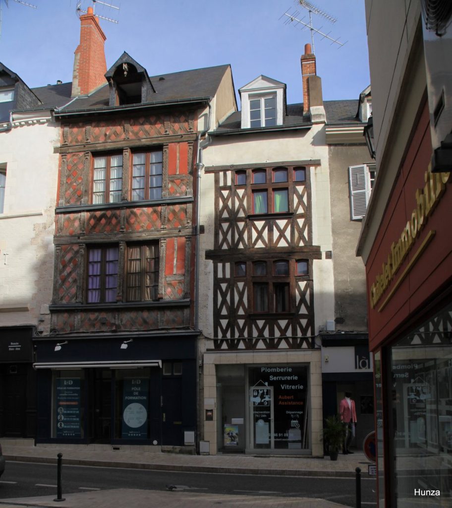 Maisons à pans de bois aux 12 et 14 rue Sainte-Catherine à Orléans