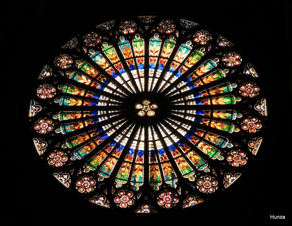 Rose de la façade occidentale de la cathédrale de Strasbourg