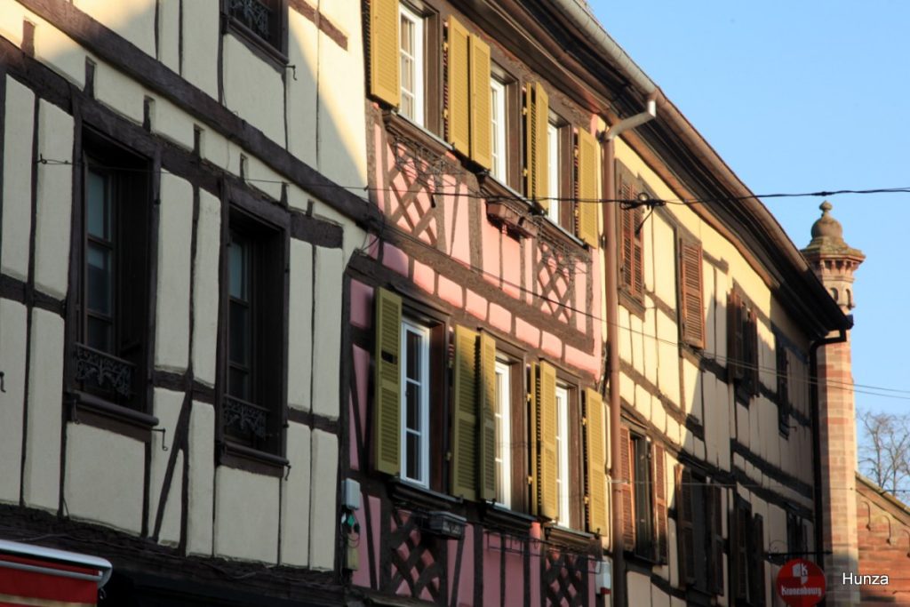Maisons à colombages dans la rue du Marché à Obernai