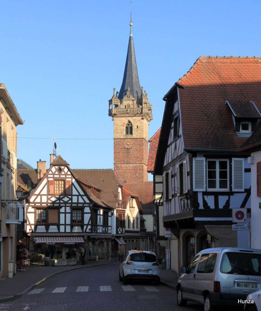 Maisons à colombages dans la rue Sainte-Odile à Obernai