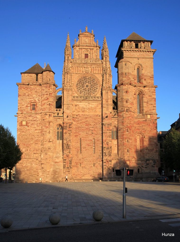 Cathédrale de Rodez au coucher du soleil