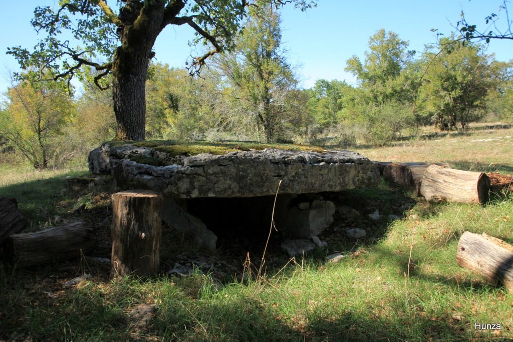 Dolmen du Bois des Bœufs à Assier dans le Lot