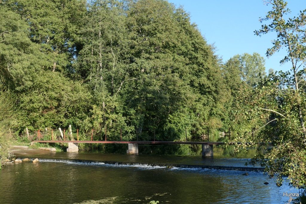 Passerelle du gué de Mémillon sur le Loir